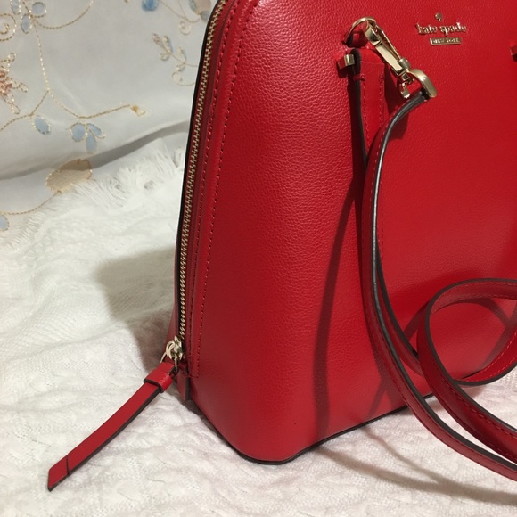 KATE SPADE RED SATCHEL MEDIUM DOME - Picture 8 of 14